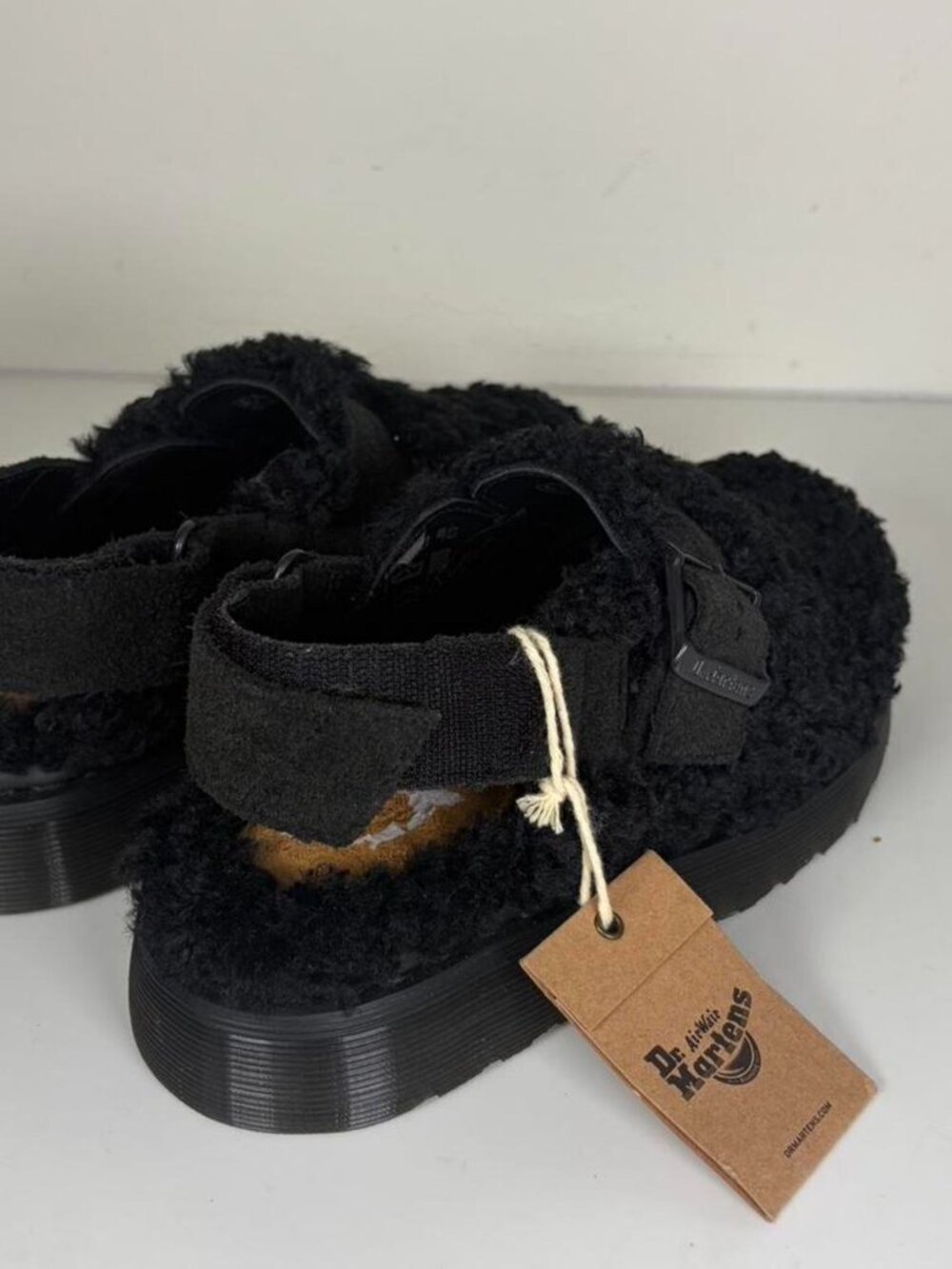 Fuzzy Boston Style Dr. Martens Clogs - Picture 4 of 6